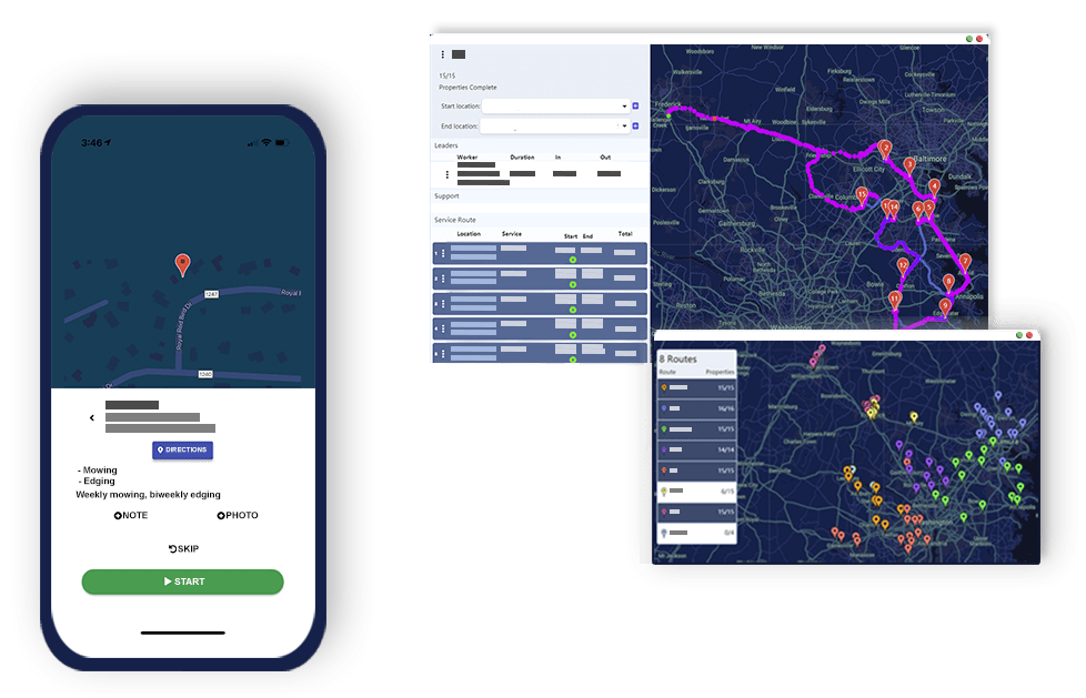 Mobile app & Route Optimization