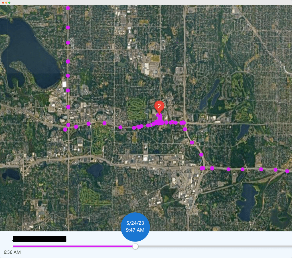 Replay a workers GeoTracking day