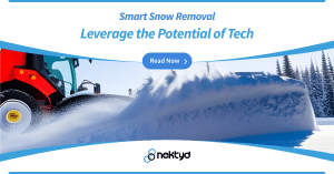 Commercial Snow Plowing with Technology